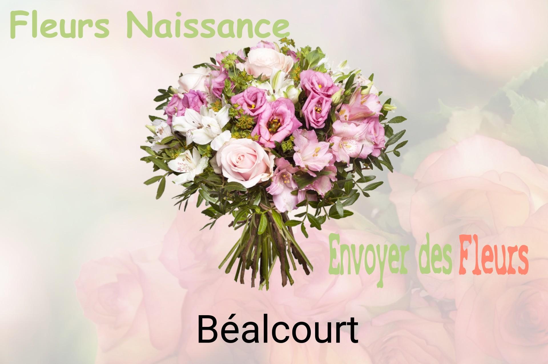 Bouquet de fleurs de naissance livré à Béalcourt